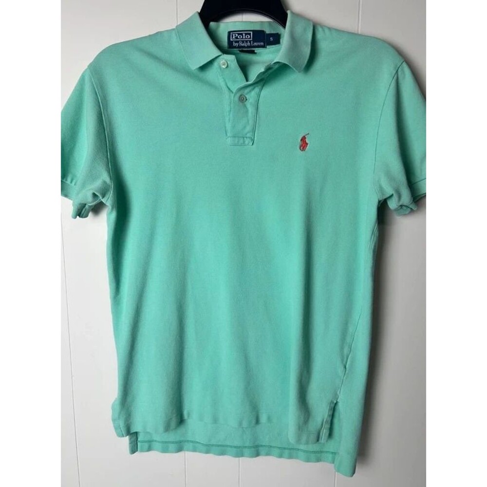 Polo Ralph Lauren Men’s Small Mint Green Polo Shirt Red Pony